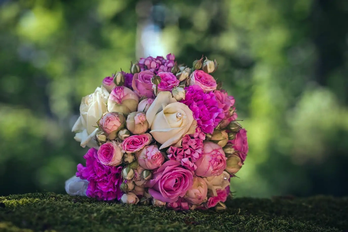 Brautstrauß, Hochzeit, Blumen