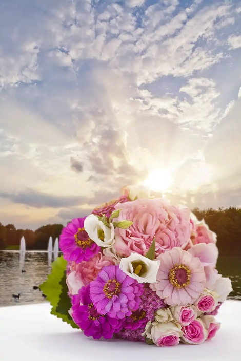 Brautstrauß, Hochzeit, Blumen