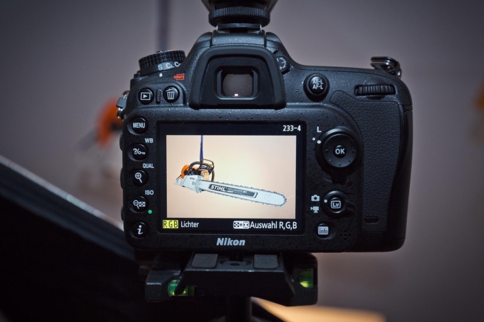 Kameratest, Produktfoto