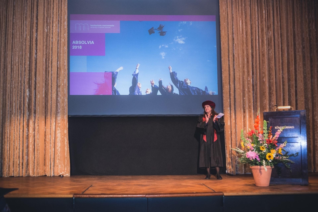 Abschlussfeier der Hochschule Macromedia -