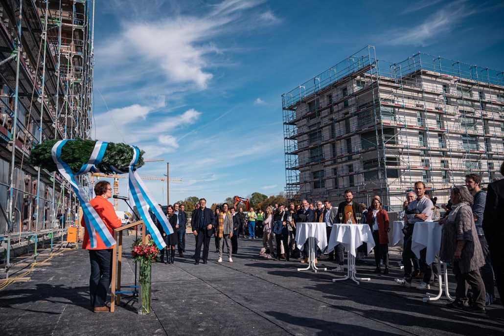 Richtfest der GWG in Freiham -