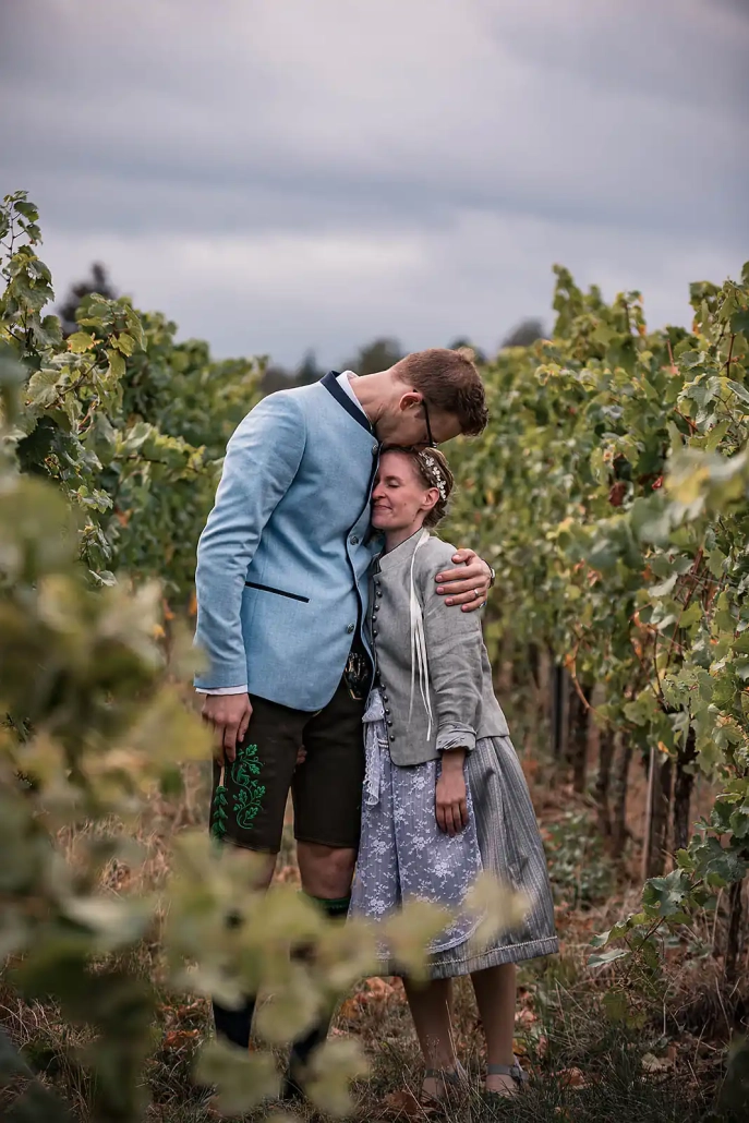 Hochzeitsfotos in den Weinbergen