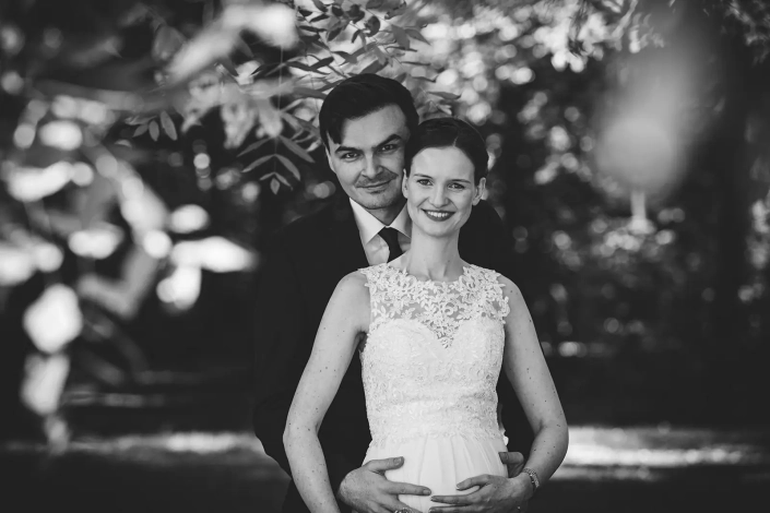 Hochzeit im Englischen Garten, Hochzeitsfotograf, Schwarz Weiß