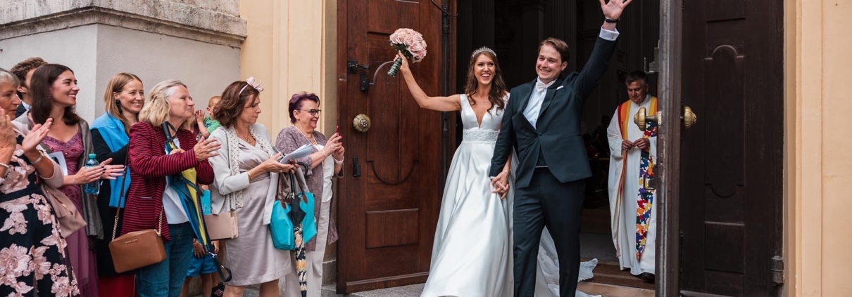 Hochzeit, Odeonsplatz, Kirche