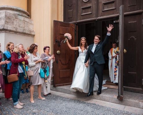 Hochzeit, Odeonsplatz, Kirche