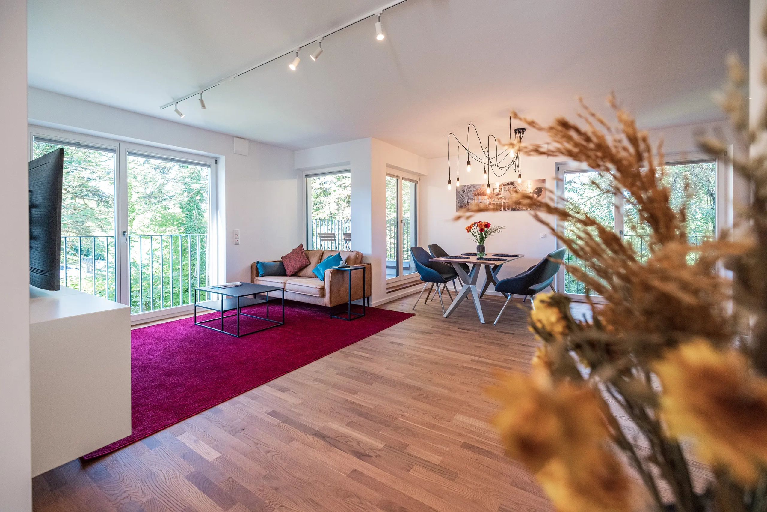 Wohnzimmer, Immobilienfotografie, München