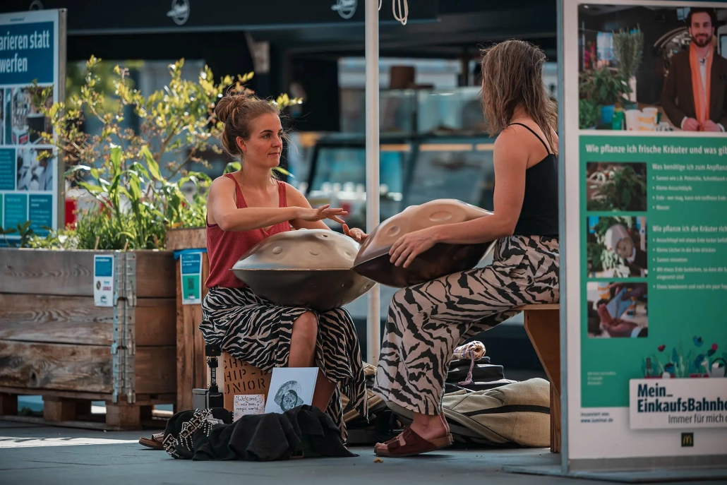 Musik, Bahnhofsgarten M&uuml;nchen Pasing, Reportage Fotografie