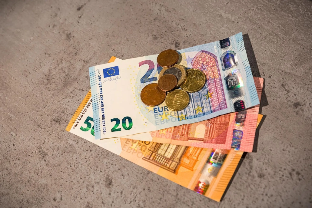 Bargeld, Euro, Scheine, M&uuml;nzen,