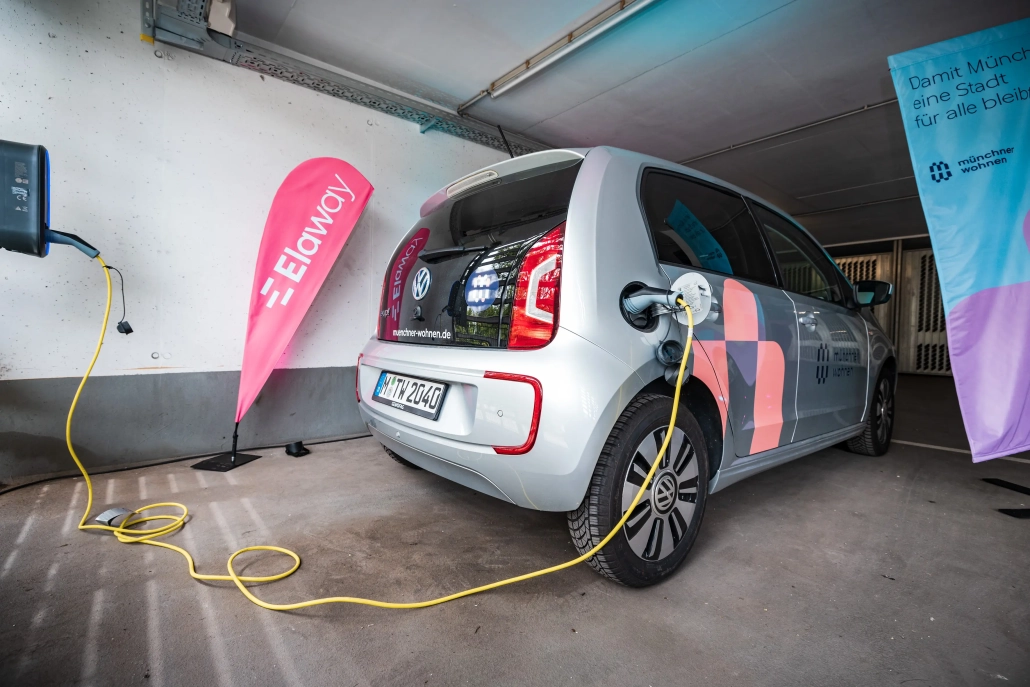 E-Auto, M&uuml;nchner Wohnen, Reportage Fotografie