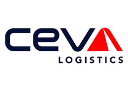 a logo with a red triangle