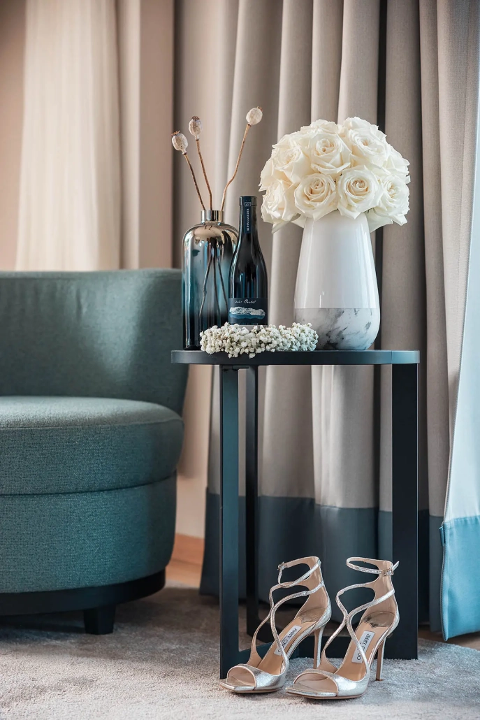 Details, Brautstrauß, Schuhe, Das Tegernsee, Hotel
