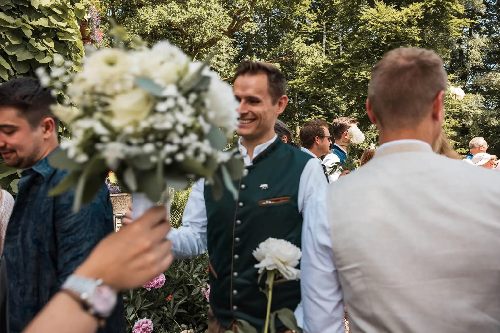 Brautstrauß, Hochzeitsgesellschaft, Ammersee