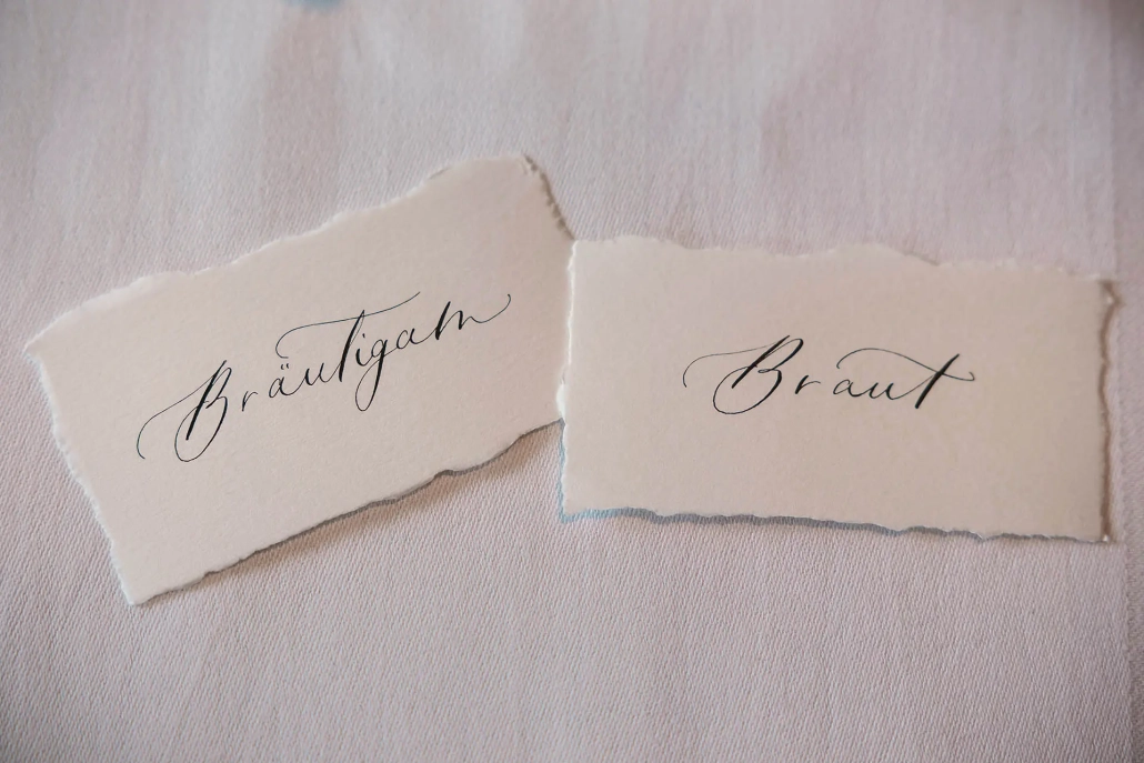 Hochzeit Namensschild, Ammersee Heiraten