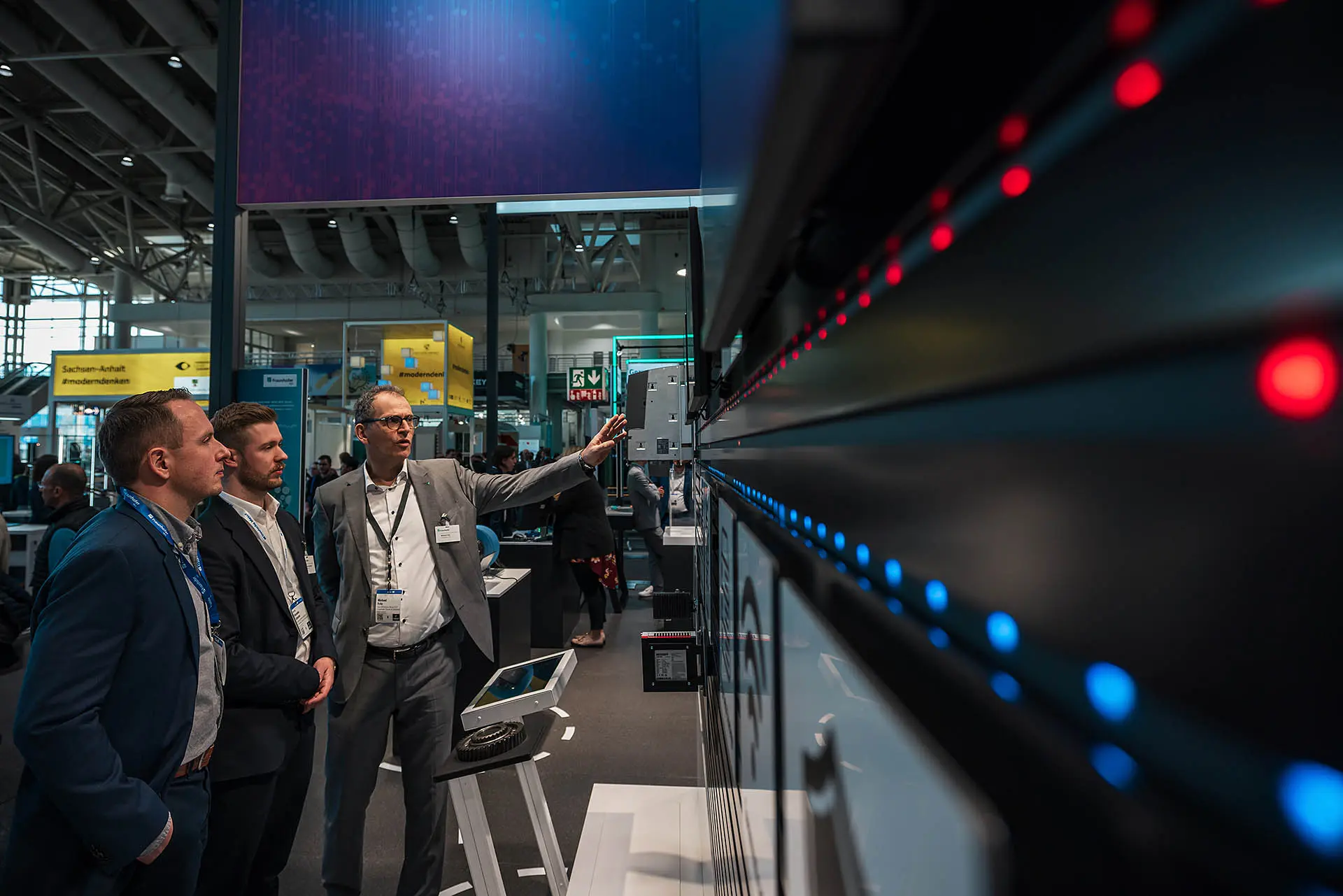 Technologiepräsentation auf einer Messe