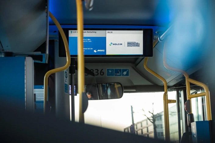 Businnere mit Fahrgastinformationen