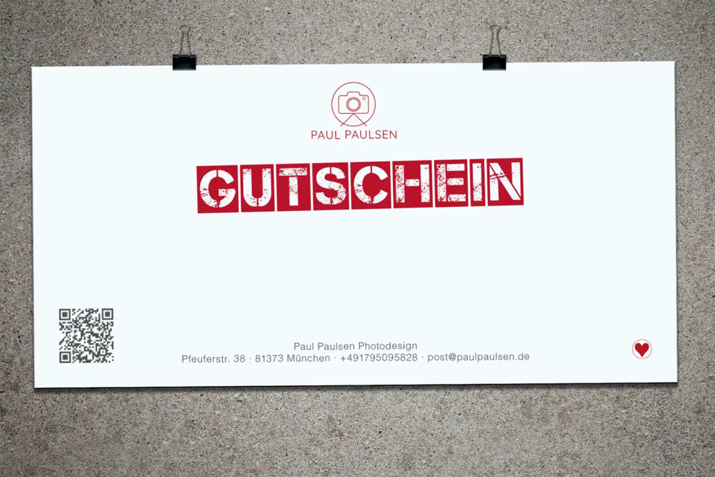 Gutschein Fotoshooting